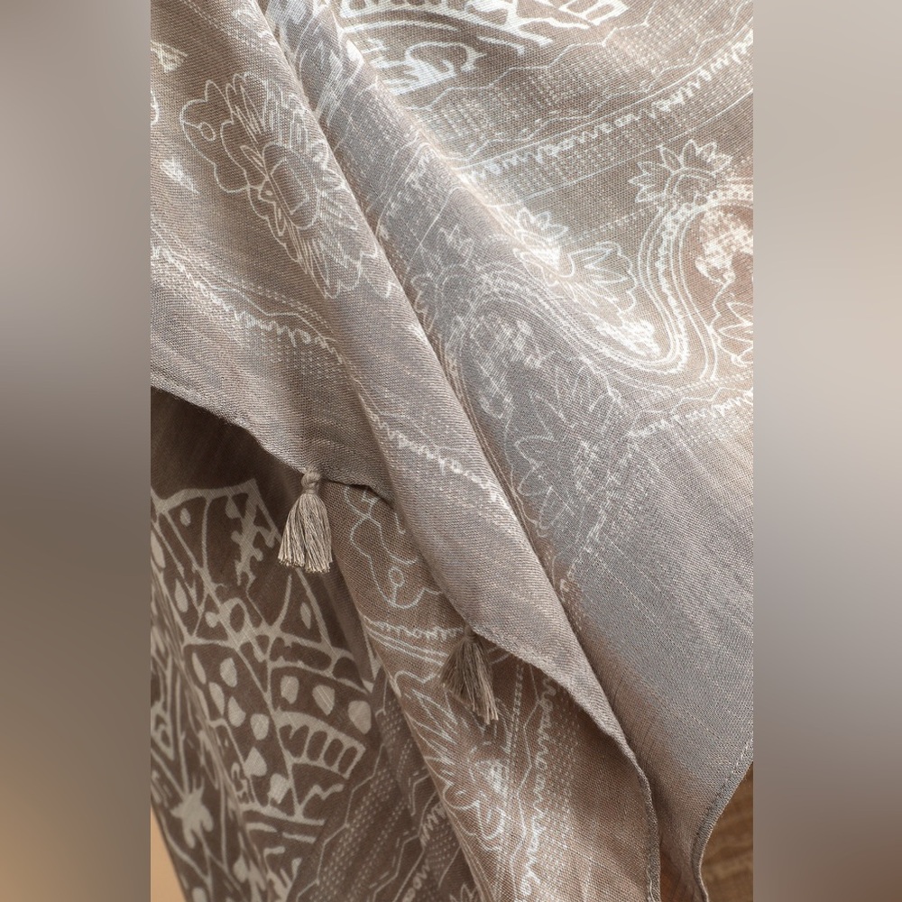 Lulus Sun Daze Grey Print Cover-Up One Size - Picture 4 of 10